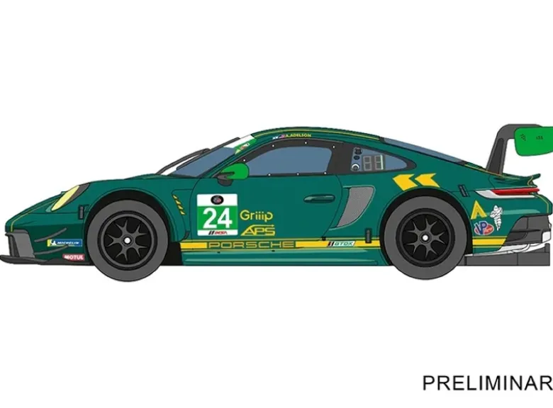 Carrera 50051052Hybrid Porsche 911 GT3 R 'Wright Motorsports, No.24' Carrera Hybrid KI Gaming Rennaction Fahrzeug