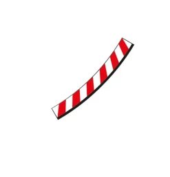 Carrera 20595Innenrandstreifen für Steilkurve 3/30° (6), Endstücke (2) Evolution und Digital 132 / 124