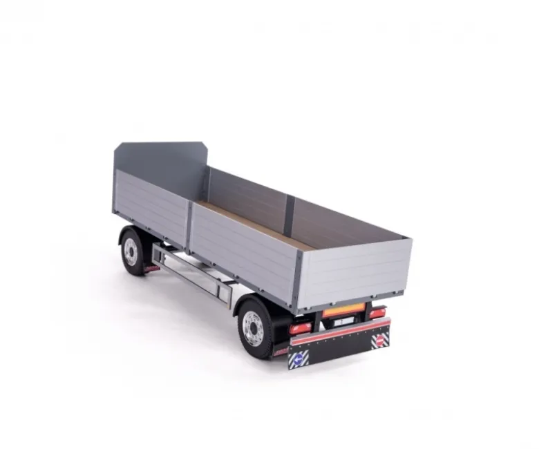 Carson 5009076242-Achs Baustoff-Anhänger 1:14