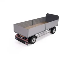Carson 5009076242-Achs Baustoff-Anhänger 1:14