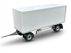 Carson 5009077312-Achs Kofferanhänger, Bausatz, 1:14 Neuheit 2025