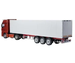Carson 5009077923-Achs Kofferauflieger Ver.III 1:14 Bausatz, weiß