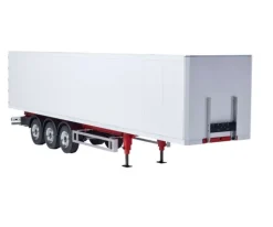 Carson 5009077923-Achs Kofferauflieger Ver.III 1:14 Bausatz, weiß