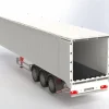 Carson 5009077413-Achs Kofferauflieger mit Schubboden Bausatz 1:14