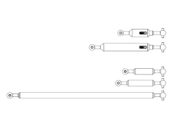 Carson 500907642Antriebswellen-Set (5) für 1:14 8x8 Arocs