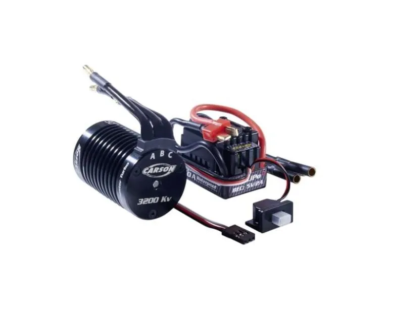 Carson 500906310Brushless Combo 1:10 Dragster Turbo 2.0 3200KV Tamiya Eurocup zugelassen