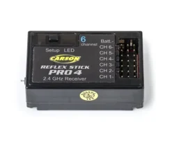 Carson 500501551Empfänger 6K Reflex Stick Pro 4 WP Ersatz für Reflex Stick Pro 4 2.4GHz / LCD 2.4GHz