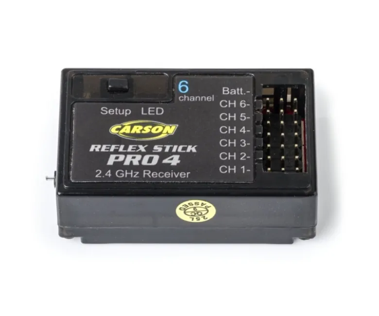 Carson 500501551Empfänger 6K Reflex Stick Pro 4 WP Ersatz für Reflex Stick Pro 4 2.4GHz / LCD 2.4GHz