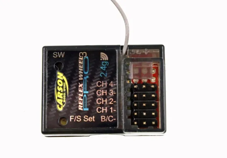 Carson 500501534Empfänger ReflexWheel PRO3 2,4GHz wasserdicht
