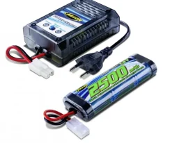 Carson 500607020Expert Charger NiMH 2A Ladegerät Set mit 2500mAh Akku