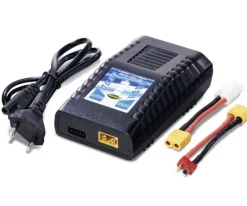 Carson 500606096Expert Schnellladegerät NiMH/LiPo 4A mit XT60-auf-NiMH- und XT60-auf-T-Plug-Adapter