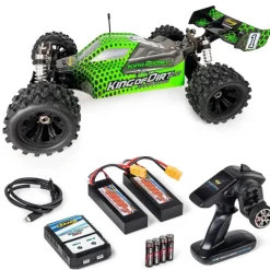 Carson 500409095King of Dirt 2.0 4S Brushless Buggy 100% RTR grün bis zu 75km/h Inklusive Lipo Akkus/Ladegerät