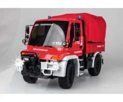 Carson 500907721MB Unimog U300 Feuerwehr-Look 1:12, 2.4GHz 100% RTR