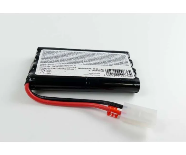 Carson 500608229NiMH Power Akku 9,6V/1500mAh, mit Tamiya-Stecker