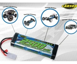Carson 500608222NiMH Race Akku 7,2V 2500mAh (TAM) - Tamiya-Stecker