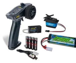 Carson 500500099RC-Reflex Start Elektro Set Sender, Empfänger, USB-Lader, NiMH Akku, Servo, Batterien