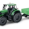 Carson 500907705RC Traktor Deutz-Fahr 82280 TTV 1:16 mit Anhänger 100% RTR