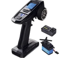 Carson 500500120Reflex Wheel Pro 4 4-Kanal 2.4GHz Fernsteuerung + Empfänger mit 6kg CS-6 Servo