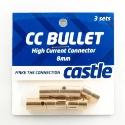 Castle Creations CC-Bullet-8.0mmBullet Steckverbindung 8.0mm - 3 Stecker + 3 Buchse