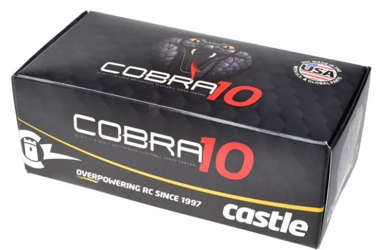 Castle Creations 010-0174-00Cobra 10 6S Max Regler, 25.2V Max, 8A Peak Bec