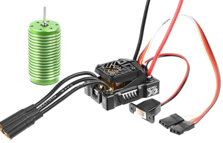 Castle Creations 010-0169-01MAMBA MICRO X2, 16.8V, WP Regler mit 0808-4100KV Motor Combo passend für 1:18 Fahrzeuge