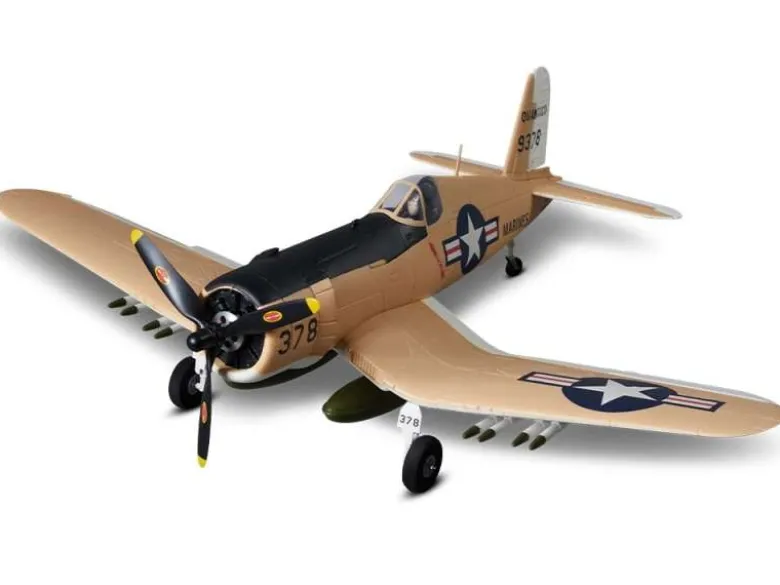 DERBEE DB002PGF4U Corsair Warbird PNP gelb - 75cm