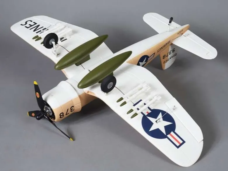 DERBEE DB002PGF4U Corsair Warbird PNP gelb - 75cm