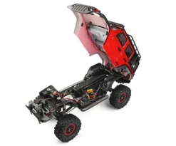 DF-Models 3164DF-4S PRO Crawler 1:10 313mm Radstand, 2.4GHz RTR, rot in Transportbox