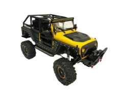 DF-Models 3163DF-4S PRO Crawler 1:10 313mm Radstand, 2.4GHz RTR, gelb in Transportbox