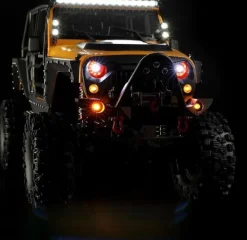 DF-Models 3163DF-4S PRO Crawler 1:10 313mm Radstand, 2.4GHz RTR, gelb in Transportbox