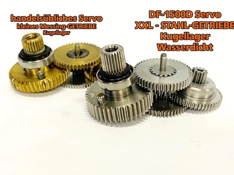 DF-Models 2423Digital-Servo DF-1500D mit Stahlgetriebe 16kg/0.13Sek bei 6V