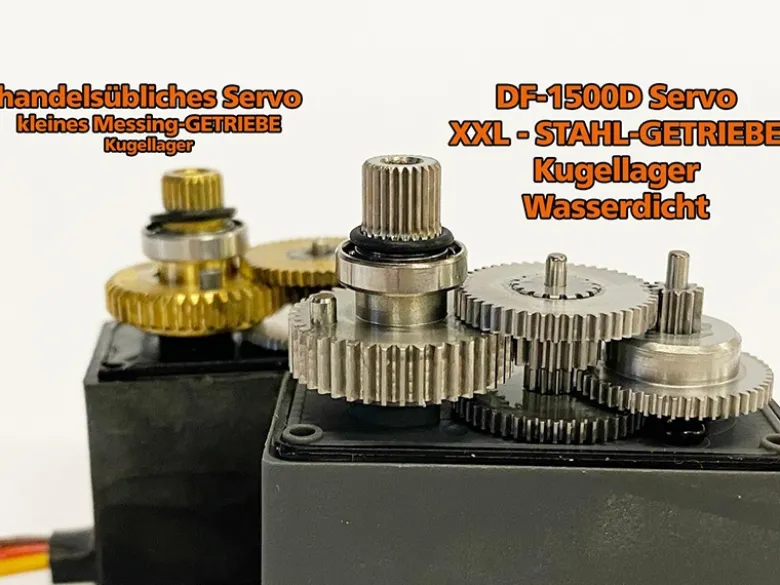 DF-Models 2423Digital-Servo DF-1500D mit Stahlgetriebe 16kg/0.13Sek bei 6V