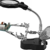 Donau Elektronik HH3Helping Hand mit LED-Licht + Lupe
