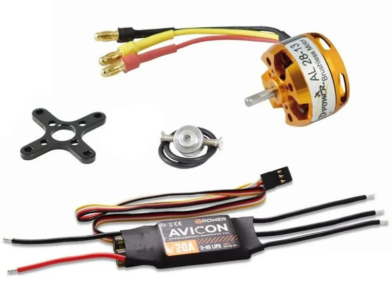 D-Power AL2813ACSBrushless Set AL28-13 & AVICON 20A Regler