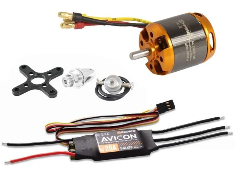 D-Power AL283510ACSBrushless Set AL2835-10 & AVICON 20A Regler