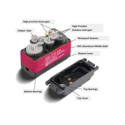DSSERVO DS024DS5180 Heavy-Duty Digital Servo 105kg/0.19sec bei 8.4V