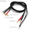 DynoMAX B9683Ladekabel 4/5mm 2S LiPo auf 4mm Buchsen 12AWG 500mm