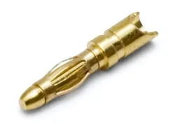 DynoMAX B9552Steckverbinder vergoldet, Rundstecker 2 mm (10)