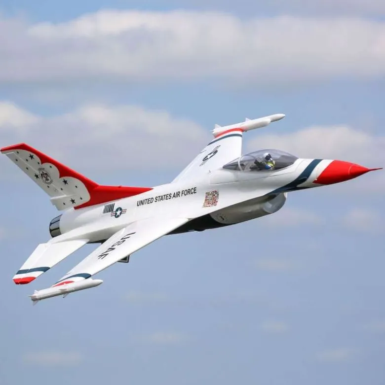 E-flite EFL178500F-16 Thunderbirds 70mm EDF Jet BNF Basic, AS3X & SAFE Select