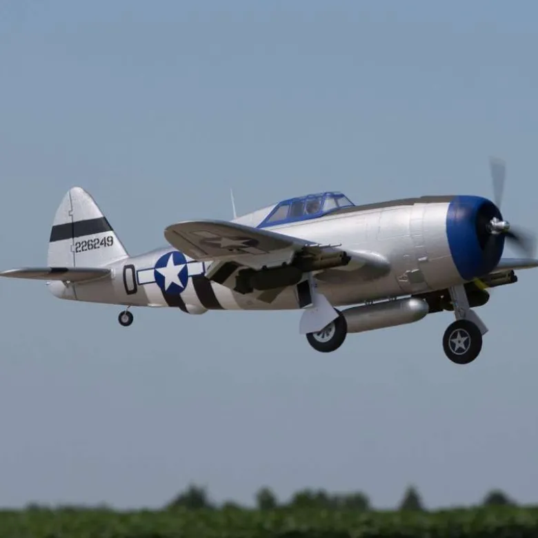 E-flite EFL08450P-47 Razorback 1.2m Warbird BNF Basic mit AS3X & SAFE Select