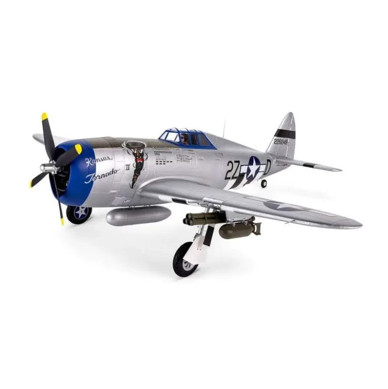 E-flite EFL08450P-47 Razorback 1.2m Warbird BNF Basic mit AS3X & SAFE Select
