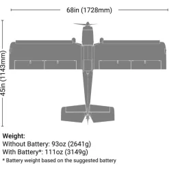 E-flite EFL02575Super Timber 1.7m PNP