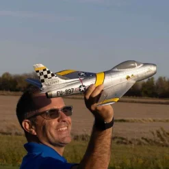 E-flite EFLU7050UMX F-86 Sabre 30mm EDF Jet BNF Basis mit AS3X & SAFE Select
