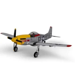 E-flite EFLU7350UMX P-51D Mustang 'Detroit Miss' 493mm BNF Basic mit AS3X und SAFE Select