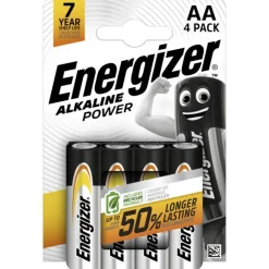 Energizer 142381Alkaline Power LR6 Mignon AA Batterie, 4er Blister