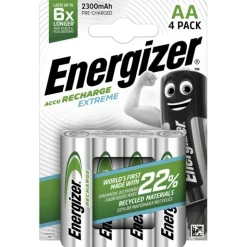 Energizer 144080Extreme HR6 2300mAh Mignon AA Akku, 4er Blister