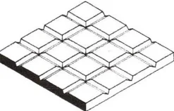 Evergreen 4503Gehwegplatten, 1x150x300 mm, Raster 3,2 mm, 1 Stück