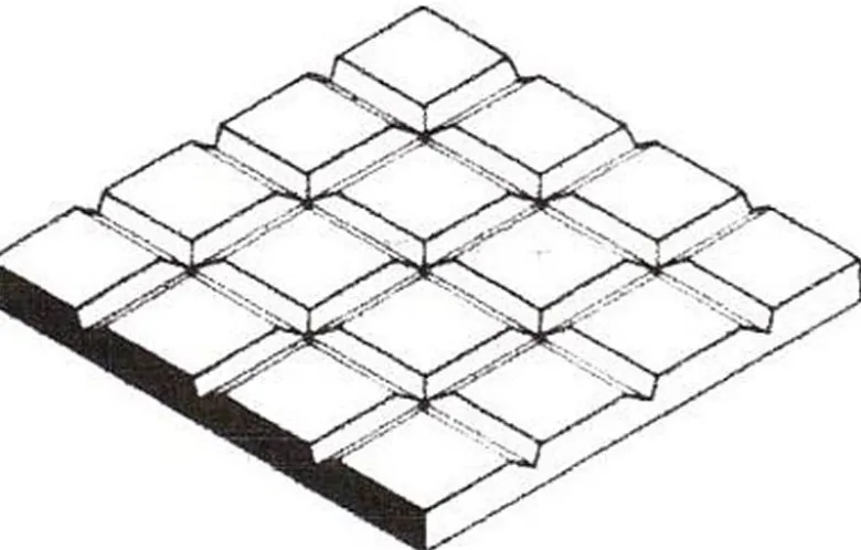 Evergreen 4503Gehwegplatten, 1x150x300 mm, Raster 3,2 mm, 1 Stück