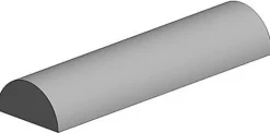 Evergreen 243Halbrundstange, 2,5 x 350 mm (3)