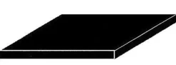 Evergreen 9515Schwarze Polystyrolplatten (2) 150x300x1,00 mm